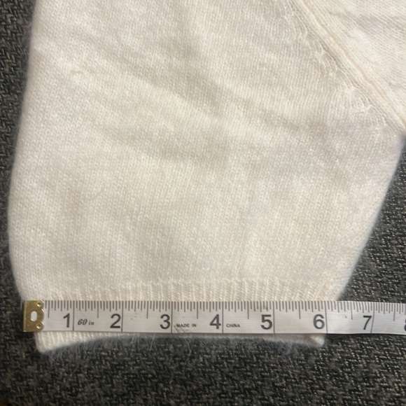 Jacqueline Ferrar Vintage Lambswool Rabbit Angora Shirt Sleeve Sweater EUC - Picture 8 of 11